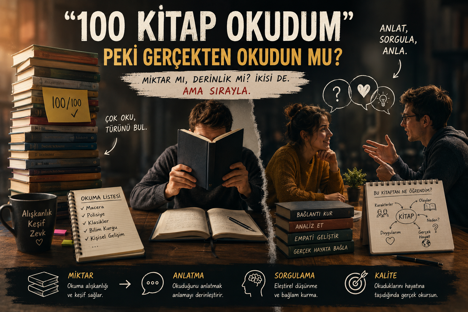 100 Kitap Okudum — Peki Gerçekten Okudun mu?